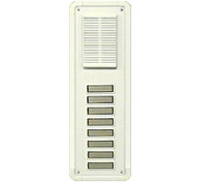 Alpha TTM8W 8 Button Speaker Panel-White-Flush