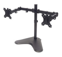 Manhattan 461559 Universal Dual Monitor Stand with Double-Link Swing Arms