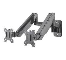 Manhattan 461627 Universal Gas Spring Dual Monitor Wall Mount