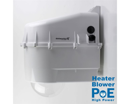 Dotworkz D3-HB-POE-HP Heater Blower Camera Enclosure IP68 with High Power PoE