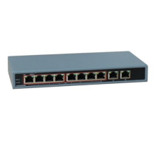 NUUO CH-POE-10P-125 10 Ch POE switch w/8 RJ-45