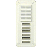 Alpha TT6W 6 Button Entry Panel-White-Flush