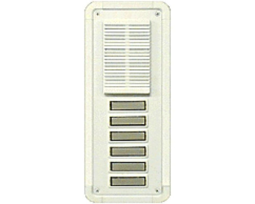 Alpha TT6W 6 Button Entry Panel-White-Flush