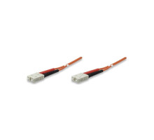 Intellinet 470049 Fiber Optic Patch Cable, Duplex, Multimode