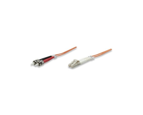 Intellinet 470438 Fiber Optic Patch Cable, Duplex, Multimode