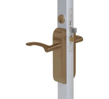 Adams Rite 2190-411-101-10B Dual Force Lock with Standard Flat Strike, Exterior Trim Set and 1-1/2