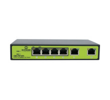 Syncom CMA-F6P-60X 4 Port Fast Ethernet PoE Switch with 2 Port Fast Ethernet Uplinks