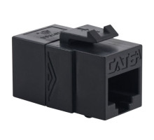 ICC IC107CACBK CAT6A RJ45 Keystone Coupler for HD Style, Black, 25 Pack