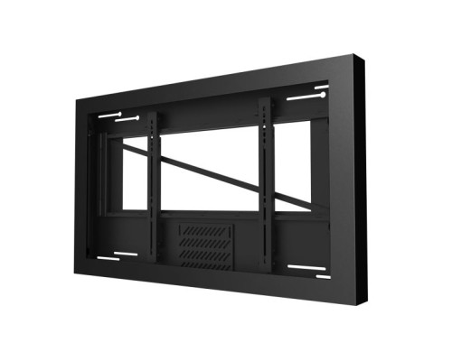 Peerless-AV KIL655-35D 55' On-Wall Kiosk Landscape Enclosure for 3.5' Deep Display, Black