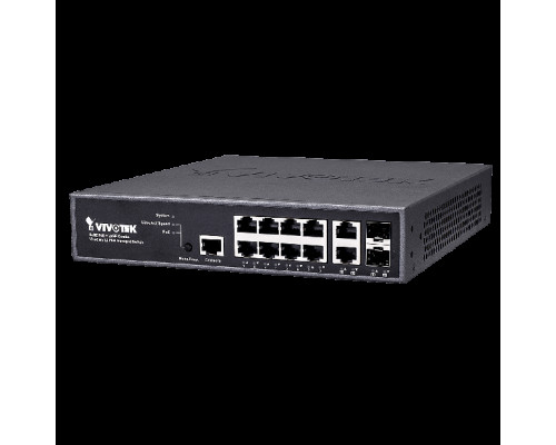 Vivotek AW-GEV-107A-130 8 Port VivoCam L2+ Managed PoE Switch