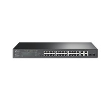 TP-Link TL-SL2428P JetStream 24-Port 10/100Mbps + 4-Port Gigabit Smart Switch with 24-Port PoE+