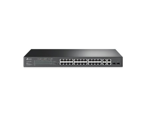 TP-Link TL-SL2428P JetStream 24-Port 10/100Mbps + 4-Port Gigabit Smart Switch with 24-Port PoE+