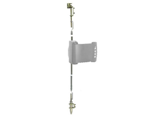 Adams Rite 4781-040-628 Two-Point Deadlatch with Paddle and Standard Rod in Clear Anodized