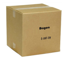 Bogen 8-AMP-RM 8-Channel, 4-Output Digital Amplifier, Rack-Mount,3 RU-1 Balanced Audio Input