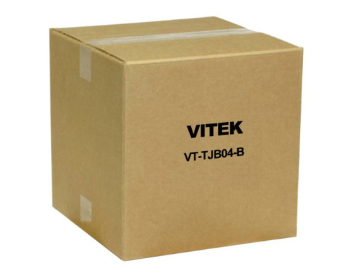 Vitek VT-TJB04-B Optional Junction Box for Cable Management for VTC-T4B4HR2MDB, Black