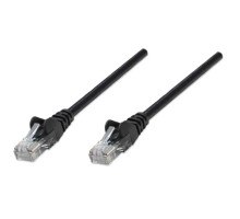 Intellinet 320801 Network Cable, Cat5e, UTP 100% Copper, RJ45 Male / RJ45 Male, 30.0 m (100 ft.), Black