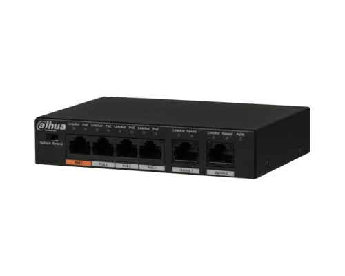 Dahua DH-PFS3006-4ET-60 4-port Fast Ethernet PoE Switch