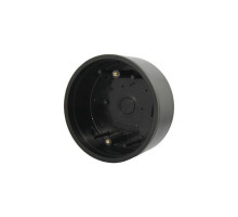 Camden Door Controls CM-47S Surface Round, Standard Depth, Provision for Wireless Flame and Impact Resistant Black Polymer (ABS)