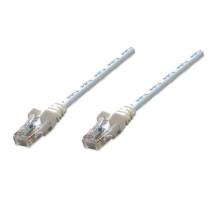 Intellinet 343732 Network Cable, Cat6, UTP 100% Copper, RJ45 Male / RJ45 Male, 5.0 m (14 ft.), White