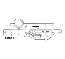 Adams Rite MS1861-01-603-IB Bottom Rail Deadlock with 2-1/4