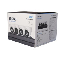 ENS EDK840 Diamond Kit 8CH DVR, 1TB HDD with 4PCS 2MP Fixed Eyeball Security Cameras