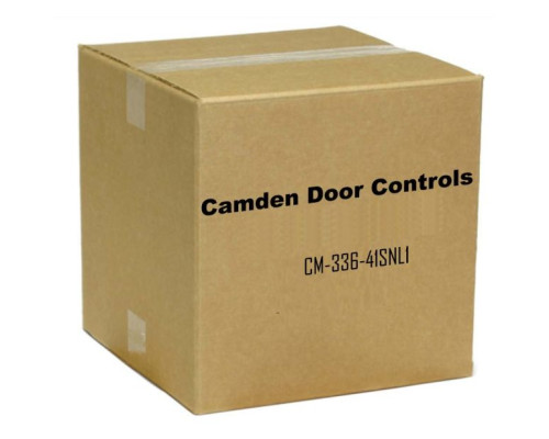 Camden Door Controls CM-336-41SNL1 Battery Powered Switch Wireless Nar, Stainless Steel, Faceplate Hand Icon & Wave to Open