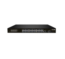 InVid VIS-LRPOE24-2A 24-Port PoE Switch with 2x Gigabit Combo Port