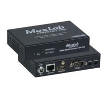 Muxlab 500454-PoE-RX HDMI / RS232 Receiver with PoE, HDBT, UHD-4K