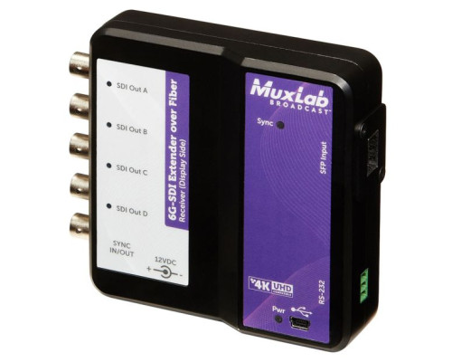 MuxLab 500732 6G-SDI Extender Over Fiber Kit