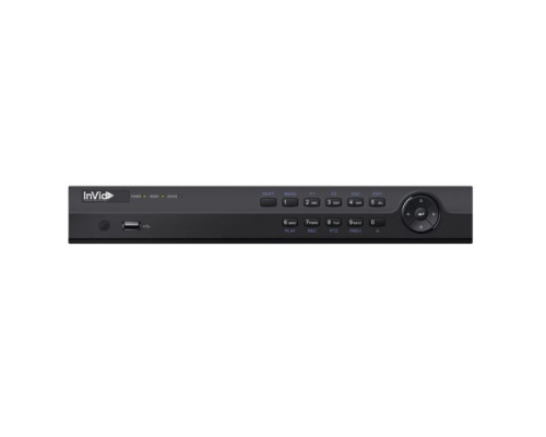 InVid UN1B-4X4-500 4 Channel NVR with 4 Plug & Play Ports 40 Mbps, 1 HD Bay, 4K, 500GB