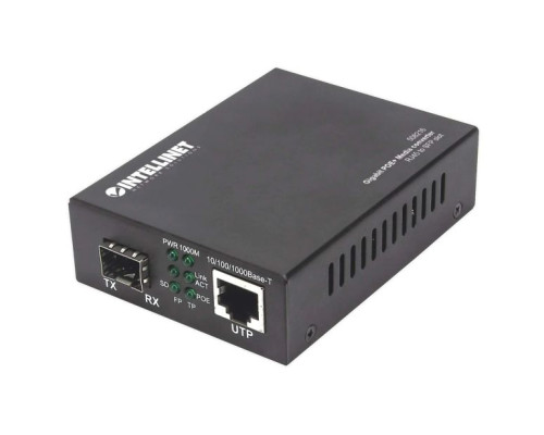 Intellinet 508216 Gigabit PoE+ Media Converter