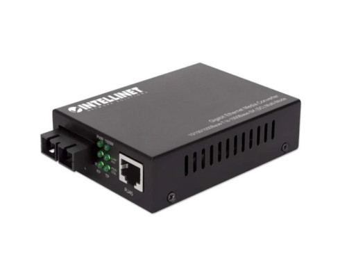 Intellinet 508544 IMC-MMSCG550M Gigabit Ethernet Media Converter 10/100/1000Base-T to 1000Base-SX (SC) Multi-Mode