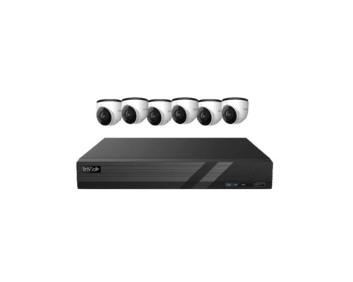 InVid INVID-K82T56 8 Channel NVR with 2TB + 6 X 5-Megapixel Cameras