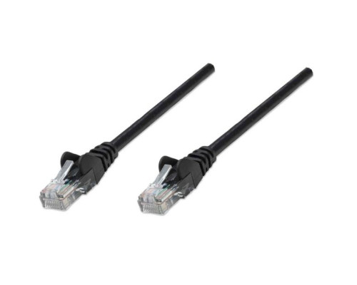 Intellinet 320757 IEC-C5-BK-7 Network Cable, Cat5e, UTP, 100% Copper, RJ45 Male / RJ45 Male, 2.0 m (7 ft.), Black