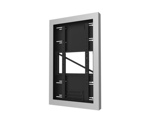 Peerless-AV KIP649-35D-S On-Wall Kiosk Portrait Enclosure for 49' Displays up to 3.5' Deep, Silver