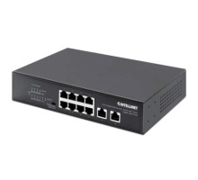 Intellinet 561402 IPS-08G02-120W 8-Port Gigabit Ethernet PoE+ Switch with 2 RJ45 Gigabit Uplink Ports