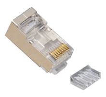 Platinum Tools 106205 CAT6 Shielded, 2-Piece RJ45 Connector 100 Pack