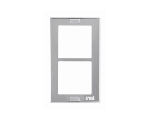 Urmet 1148-62 Wall Wire Cover Trim with Wall Frame, 2 Modules, Sinthesi S2