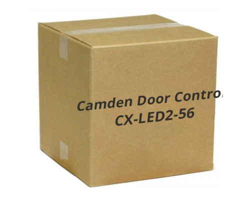 Camden Door Controls CX-LED2-56 Single Gang, 2 LEDs, 12/28 VDC, (1) Red LED and (1) Green LED, Mounted In Faceplate, 'DOOR LOCKED / 'DOOR UNLOCKED