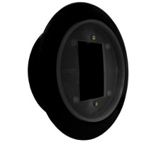 Camden Door Controls CM-57CBL Flush, Round, Standard Depth, Flame/Impact Resistant Black Polymer (ABS)