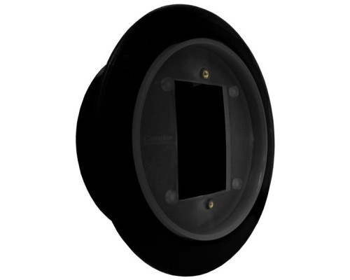 Camden Door Controls CM-57CBL Flush, Round, Standard Depth, Flame/Impact Resistant Black Polymer (ABS)