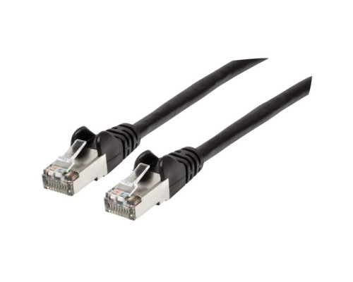 Intellinet 741538 Cat6a S/FTP Patch Cable, 7 Feet, Black