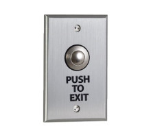 Camden Door Controls CM-9080PTE Vandal Resistant Exit Switch, Momentary ‘PUSH TO EXIT'