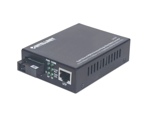 Intellinet 545068 Gigabit Ethernet WDM Bi-Directional Single Mode Media Converter