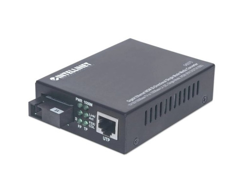 Intellinet 545075 Gigabit Ethernet WDM Bi-Directional Single Mode Media Converter