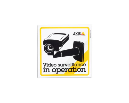 Axis 5502-811 Surveillance Sticker Eng 10PCS