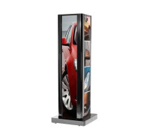 Peerless-AV KIP586-4LG Four-Sided Portrait Kiosk, Black