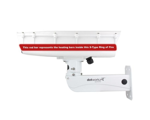 Dotworkz ST-RF-MVP-SS S-Type Ring of Fire De-Icing Camera Enclosure