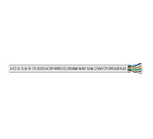 Windy City/Smart Wire 556600 23 AWG 4 Pair Bare Copper, Non-Shielded Plenum Rated Category 6 Cable, White, 1000 Feet