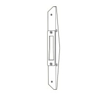 Adams Rite MS4002-131-628 Deadlock Armored Strike in Clear Anodized